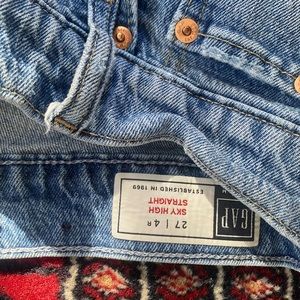 Sky high straight gap jeans - so chic